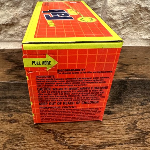 SEALED FAB Ultra Laundry Detergent 7 Ounces New Old Stock. - Picture 5 of 6